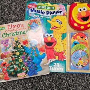 BUNDLE OF 2 Sesame Street book & music player